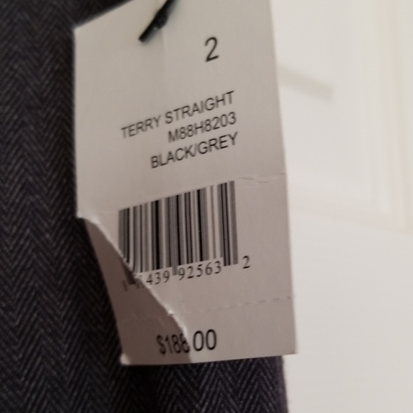 Tahari TERRY Stretch Poly Blend Straight Leg Pants Trousers - Picture 9 of 13